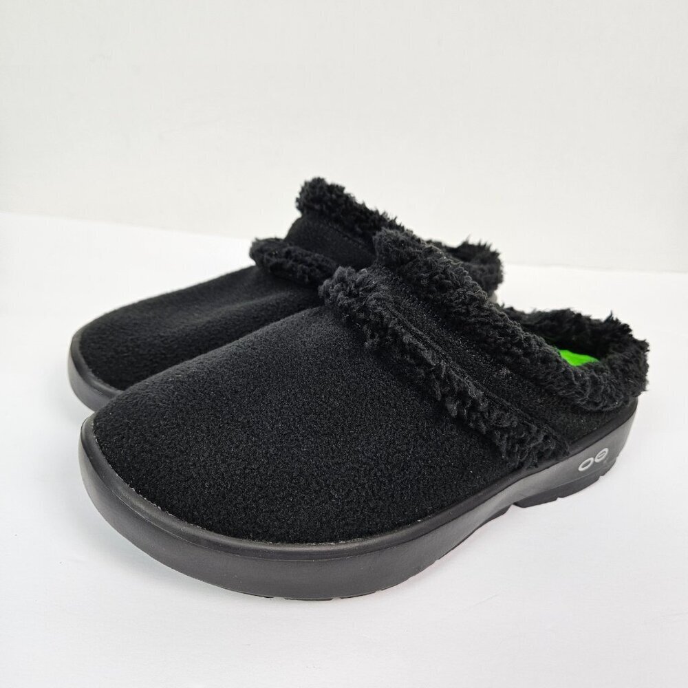 OOFOS OOcoozie Mule Shoe Black Sherpa US 7/EU 38 - Picture 6 of 10